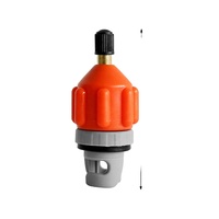 Adaptateur de valve à air anti-poussière résistant à l'usure Adaptateur de valve à air pour bateau à rames Adaptateur de pompe gonflable en nylon pour planche de SUP