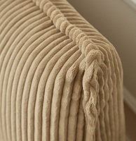Tête de lit en velours côtelé nordique moderne, taille personnalisée, cadre de lit rembourré pour la maison, l'hôtel, reine, king