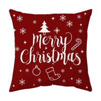 Joyeux Noël Housse de Coussin Décorative pour Voiture, Maison et Canapé