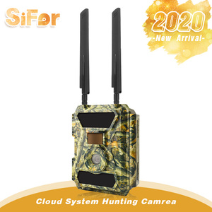 Caméra de chasse sans fil cellulaire 4G LTE résistante aux intempéries avec batterie/alimentation solaire, 1080P HD, 24MP CMOS, SD - Product Image 1