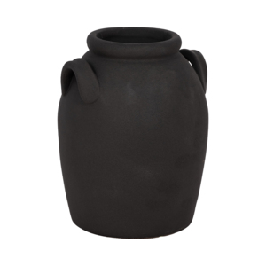 Vaso in Ceramica Rotondo Tradizionale con Manici per Arredamento Soggiorno, Pezzo d'Arredo Moderno per la Casa - Product Image 3