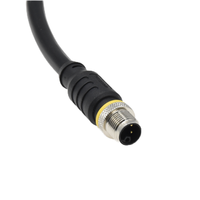 Connecteur M12 5 broches Code L soudage PVC cordon d'alimentation industriel mâle femelle prise M12 capteur câble connecteur étanche