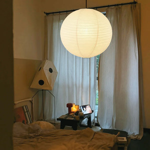 Paper Lantern Round Chandelier Led <b>Light</b> Source Switch Control For Living Room Bedroom Home Decor - Product Image 2