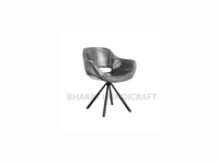 Chaise de salle à manger pivotante à 360 degrés, siège confortable rembourré, design capitonné, structure robuste, portable, pour la maison, le bar, la salle de sport