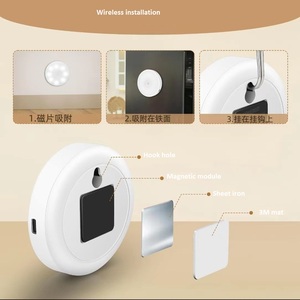 RGB 16-màu điều khiển từ xa ánh sáng ban đêm phòng ngủ môi trường xung quanh ánh sáng có thể sạc lại từ tường đầy đủ màu sắc cảm biến vòng ánh sáng - Product Image 4