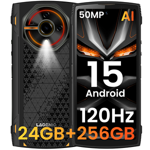 โทรศัพท์มือถือ Panther 2 Pro รุ่นทนทาน หน้าจอ 6.7 นิ้ว HD+ 120Hz ความจุ 8+256GB กล้องหลัง 50MP กล้องหน้า 8MP ชิปประมวลผล Unisoc T7250 แบตเตอรี่ 5150mAh รองรับชาร์จเร็ว 18W โทรศัพท์ LAGENIO - Product Image 2