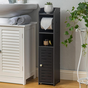 Mini Armario de Baño de 3 Niveles, Ahorra Espacio, Armario Lateral para Inodoro, Impermeable, con Cajón - Product Image 4