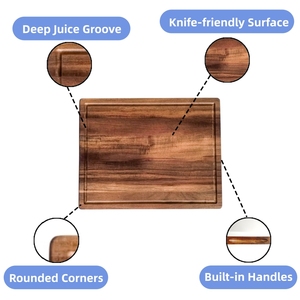 Planche à découper en bois d'<span class=keywords><strong>acacia</strong></span> de qualité supérieure, classique, pour comptoir de cuisine, qualité alimentaire, pour servir des amuse-gueules artisanaux avec style - Product Image 3