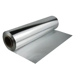Disesuaikan panas 8011 aluminium foil roll makanan kelas foil kemasan aluminium foil wadah bahan baku
