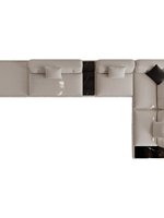 Canapé Supermoon Designer, grand canapé modulaire d'angle en forme de L, de qualité supérieure, avec structure en bois, portable, en velours bouclé