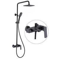 Robinet mitigeur de bain-douche en laiton, OEM ODM, robinet mitigeur de baignoire-douche en laiton, chrome noir, chine
