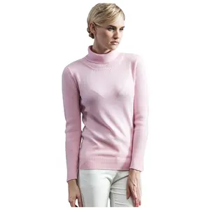 2023 neue Mode 100% Kaschmir Damen Roll kragen pullover