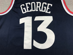Amerikaans Basketbalshirt #0 Westbrook #1 Verharden #<span class=keywords><strong>2</strong></span> Leonard #13 George Gestikte Basketbaltrui - Product Image 5