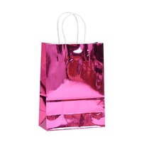 Sacs cadeaux rectangulaires à poignée en papier kraft découpés au laser, thème monochrome, six couleurs ; Emballage cadeau de fête en gros