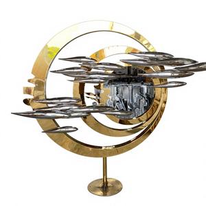 Escultura de Animales de Acero Inoxidable para Exteriores, Hecha a Mano, Resistente a la Intemperie, Decoración Artística Moderna y Abstracta para Jardín, Fábrica de Foshan - Product Image 1