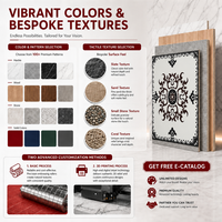 Panneau mural décoratif SPC avec film PVC marbré, panneaux muraux imperméables pour salle de bain, pour la décoration intérieure de maisons et d'hôtels de luxe