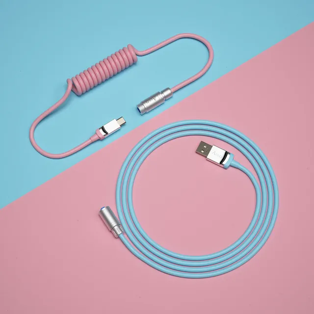 Wholesale Keyboard Accessories AKKO 1.7m Type-C Aviator Keyboard Coiled Cable