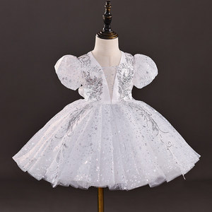Vestido de <span class=keywords><strong>Princesa</strong></span> con Flores para Niñas, Traje de Fiesta de Cumpleaños, <span class=keywords><strong>Disfraz</strong></span> para Actuaciones de Baile, Venta al Por Mayor ODM para Niños - Product Image 6