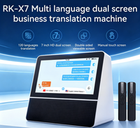 Dispositif de traduction, appareil de bureau, double écran OLED, fonctionnalités intelligentes IA, prise en charge de 121 langues pour les entreprises