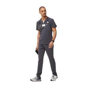 Alta calidad de poliéster personalizado rayón Spandex estiramiento Scrubs Hospital enfermera uniforme conjuntos superior para el personal del hospital - Product Image 1