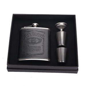 Ensemble de flacons à vin en acier inoxydable et cuir, bouteille de whisky, tasses à <span class=keywords><strong>alcool</strong></span>, bouilloire, entonnoir, mug pour voyage, extérieur, <span class=keywords><strong>cadeau</strong></span> - Product Image 6