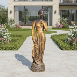 تمثال نحاسي برونزي حديث بحجم طبيعي لسيدة جولييت واقفة للبيع من يوفاين - Product Image 1