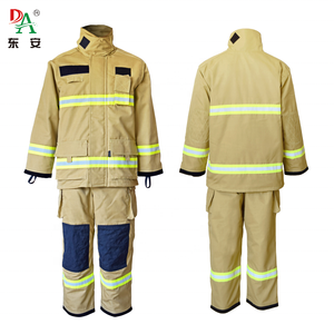 Traje <span class=keywords><strong>de</strong></span> Bombero DongAn ZFMH <span class=keywords><strong>2022</strong></span>, 100% Aramida <span class=keywords><strong>de</strong></span> 4 Capas, Nomex IIIA, Color Azul Marino/Amarillo, Estándar GA10-2014 - Product Image 3