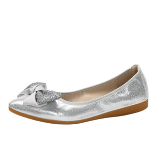 Nouvel arrivage d'espadrilles élégantes, luxueuses, confortables et pointues, chaussures de ballet décontractées pour femmes, chaussures plates à enfiler pour dames - Product Image 5