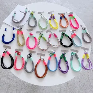 Mobile Phone Accessories Colorful Chain Anti-lost Wrist Phone Holder Strap Universal Lanyard Patch for All Phone Models