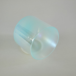 Cuenco de Cristal de Cuarzo Alquímico para Sonoterapia, Color Verde Glaciar Degradado HF, 432Hz 440Hz, para Meditación y Baño de Sonido - Product Image 2