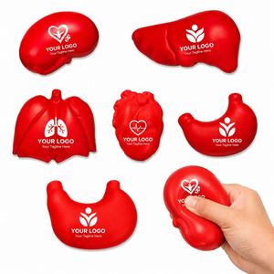 Pelotas Antiestrés de Espuma con Forma de Órganos Médicos Personalizadas: Corazón, Pulmón, Riñón, Hígado, Estómago, Juguetes Aprietables para Promoción Sanitaria - Product Image 1