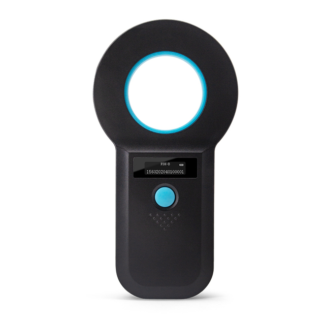 ISO 11784/5 Portable RFID Animal Tag Microchip Reader 125KHz/134 KHz for Reading EMID and FDX-B Series Tag Cards