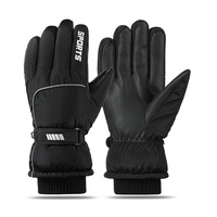 Gants de ski pour l'hiver, pour la conduite en plein air, pour les motos, coupe-vent, imperméables et résistants au froid, pour hommes, avec écran tactile, antidérapants et en velours