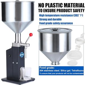 Machine de remplissage manuelle de confiture, crème et miel en acier inoxydable A3, haute précision, 5-50 ml, taille personnalisée, prix abordable, pour bouteilles et pots en papier - Product Image 3