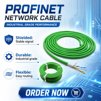 Kabel PROFINET 4 Inti Kecepatan Tinggi 6XV1840 2AH10 Terlindung OFC untuk Jaringan Kontrol Industri.