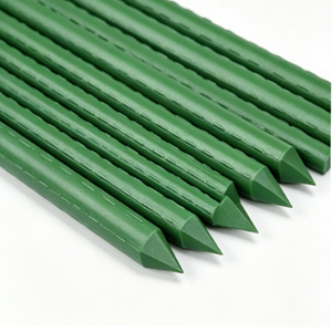 Sunsbuild High Quality Green Plastic Coated Steel Plant Support Stakes Rustproof Trellis <b>Poles</b> <b>for</b> Climbing Vegetables - Product Image 2