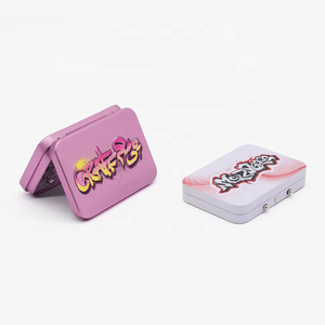 Caja hermética de lata de Metal resistente a los niños de grado alimenticio, lata personalizada CR a prueba de niños para píldora, caramelo, menta, cigarrillo, embalaje de lata de goma - Product Image 1