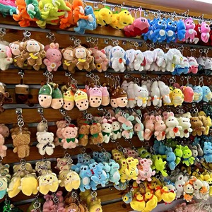 <span class=keywords><strong>Porte</strong></span>-clés en peluche 4 pouces (10 cm) en coton PP doux, <span class=keywords><strong>Hello</strong></span> Kitties, <span class=keywords><strong>porte</strong></span>-monnaie animal en peluche de haute qualité pour machine à griffes - Product Image 3