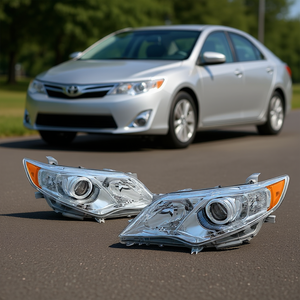 Faros Delanteros Halógenos para el Lado Derecho, 2012-2014, Blancos, Nuevos, Sistema de Iluminación de Repuesto, 12V, Modelo OEM P0985 - Product Image 2