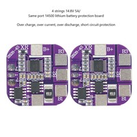 Module PCB BMS 4S 5A pour batterie lithium-ion 14500 avec circuit de protection et NTC pour pulvérisateurs, lampadaires solaires et packs de batteries