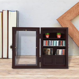 Adorno de Estantería para Libros con Diseño de Estantería en Miniatura, Decoración con Mini Libros, Biblioteca de Libros en Miniatura, para Aliviar <span class=keywords><strong>la</strong></span> Ansiedad - Product Image 2