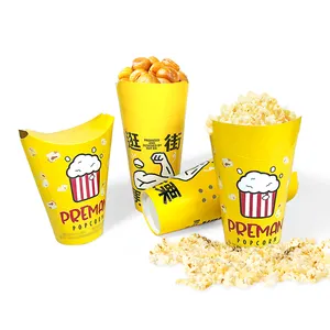 Persönliches Logo zum Mitnehmen Snack Pappbecher Kartoffel chips Tasse Box mit bester Qualität zum Verkauf