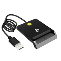 Lector de Tarjetas Inteligentes con Chip IC EMV OEM, ISO7816 USB, para Pagos Bancarios, Control de Acceso, ZOWEETEK ZW-12026-1