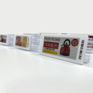Étiquettes de rayon électroniques (Elabels) ESL de 2,9 pouces, 4 couleurs, encre électronique E-Paper BLE 5.0, étiquette de prix électronique, affichage numérique pour la vente au détail, rouge - Product Image 1