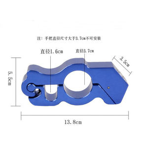 Candado de disco negro para motocicleta, bloqueo de pinza de freno con llave para estacionamiento de bicicletas - Product Image 3