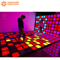 Piste de danse numérique à led pour dj disco fête de mariage/piste de danse à led lumières tuiles de jeu piste de danse interactive à led pour jeux d'enfants