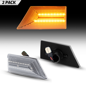 Luce indicatore di direzione lampada lampeggiatore laterale trasparente lente LED luce di posizione laterale per <span class=keywords><strong>Opel</strong></span> Vectra C 2002-2008/<span class=keywords><strong>Signum</strong></span> 2003-2008 - Product Image 1