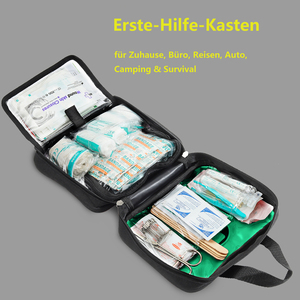 Trousse de premiers soins pour voiture personnalisable, étanche, avec fournitures médicales d'urgence - Product Image 4