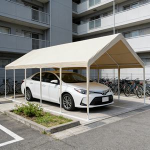 Garage portable à installation rapide avec connexion par broche et cadre annulaire pour un assemblage rapide après l'arrivée au camp - Product Image 3