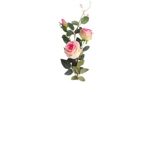 Bouquet de roses artificielles Liang Sheng en velours rouge, fleurs en soie décoratives pour la décoration intérieure - Product Image 5